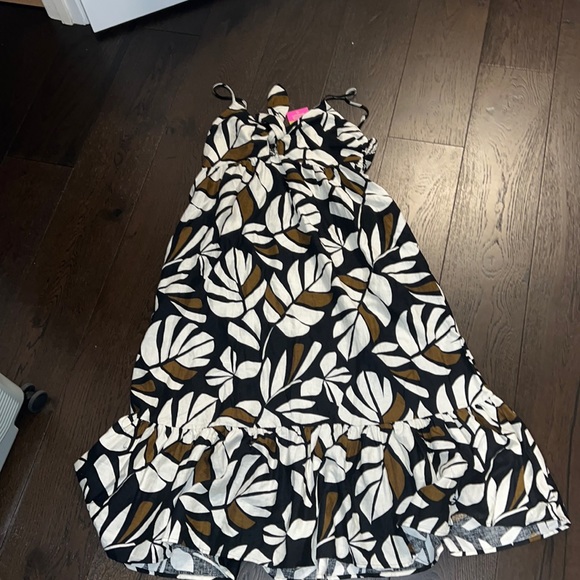 NWT - Tabitha Brown x Target Women's Neutral Botanical Print Maxi Sundress - Picture 1 of 5